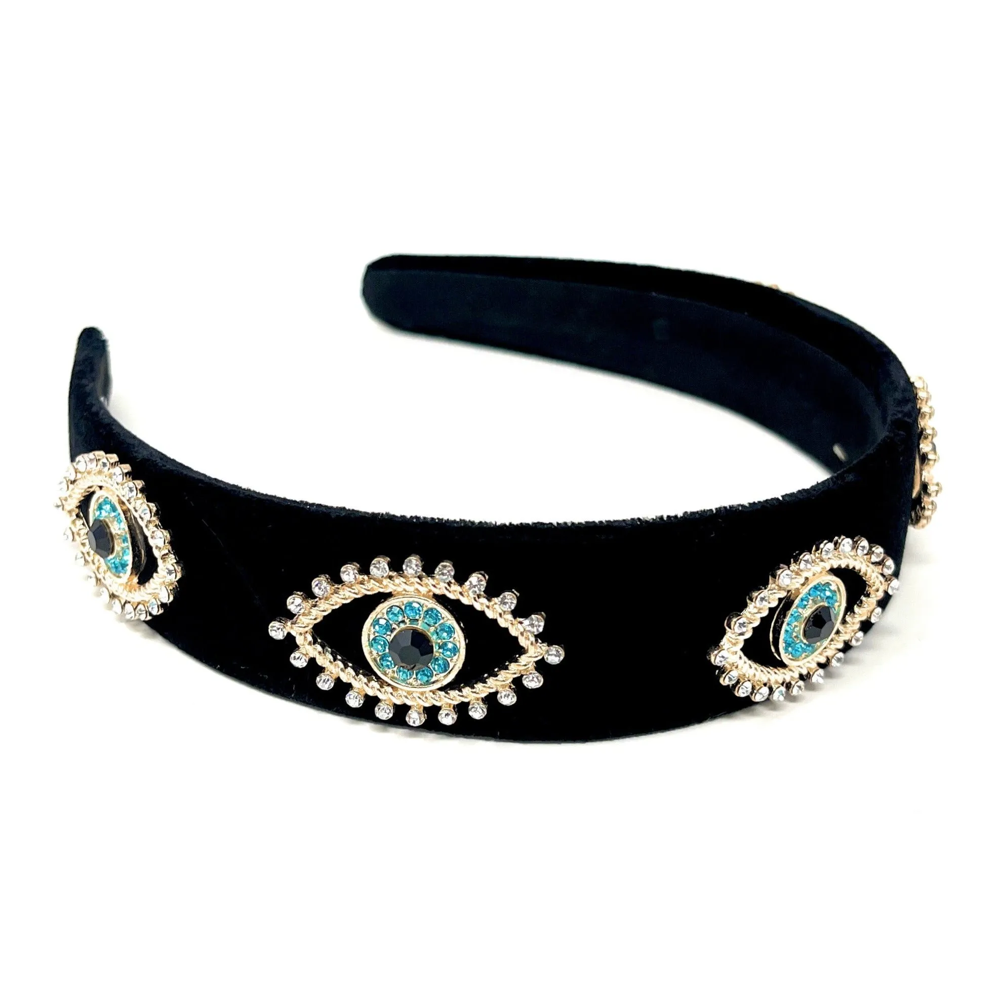 Evil Eye Jeweled Baroque Headband