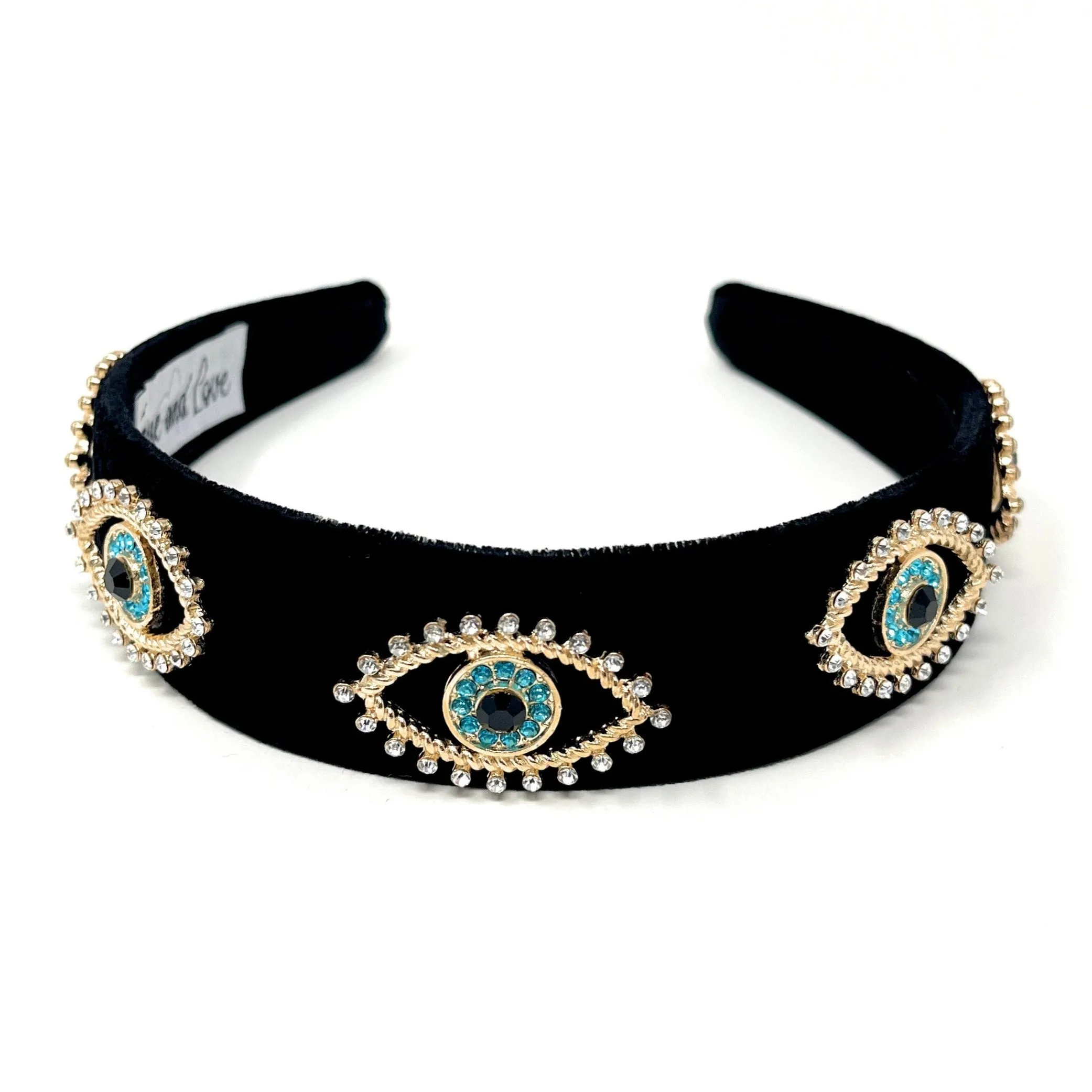 Evil Eye Jeweled Baroque Headband