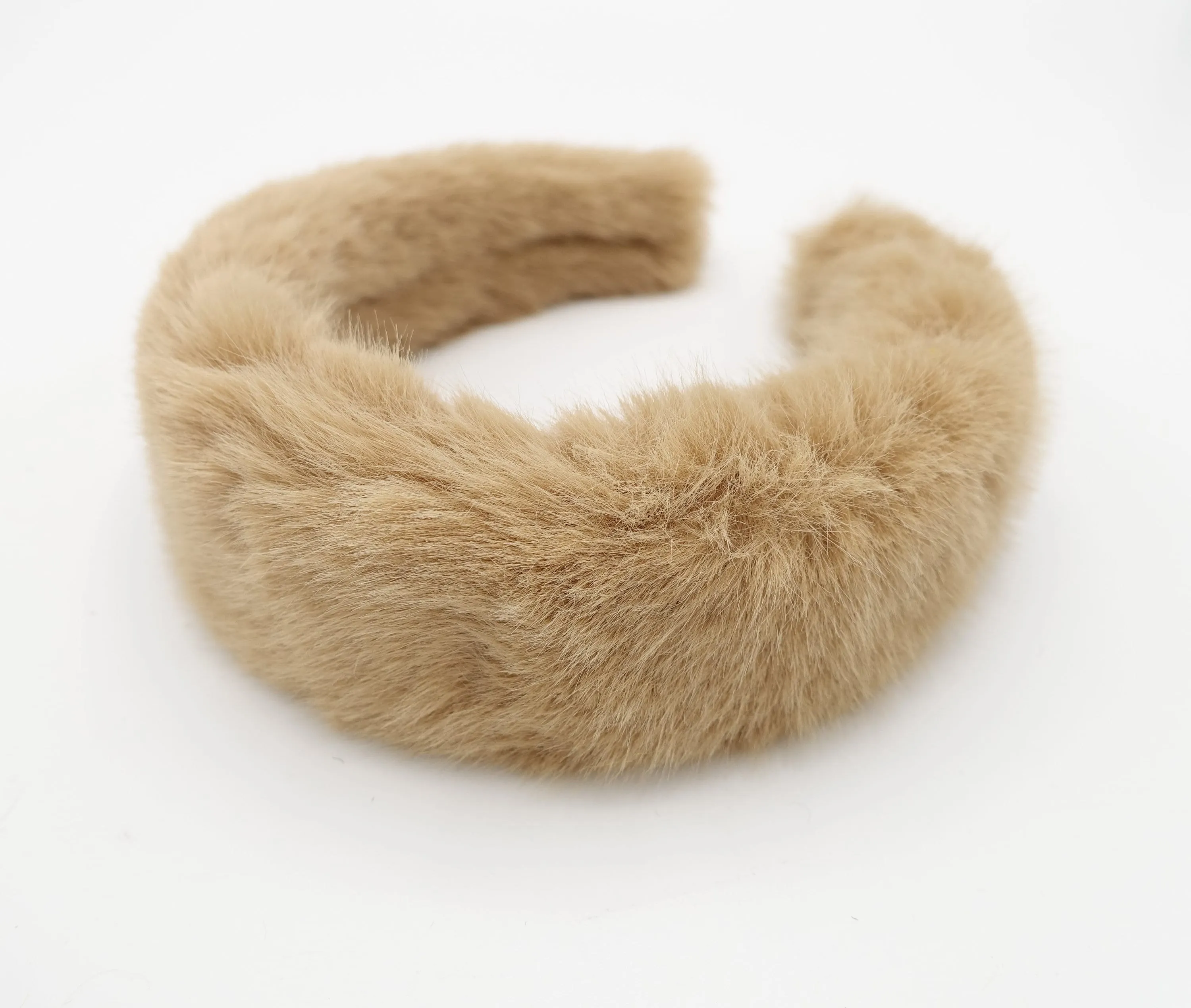 fabric fur headband faux fur hairband women Fall Winter hair accessories