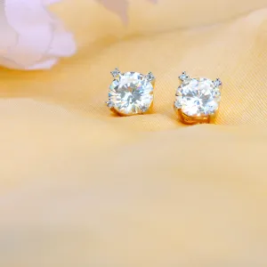 Fine Golden Zircon Earrings.