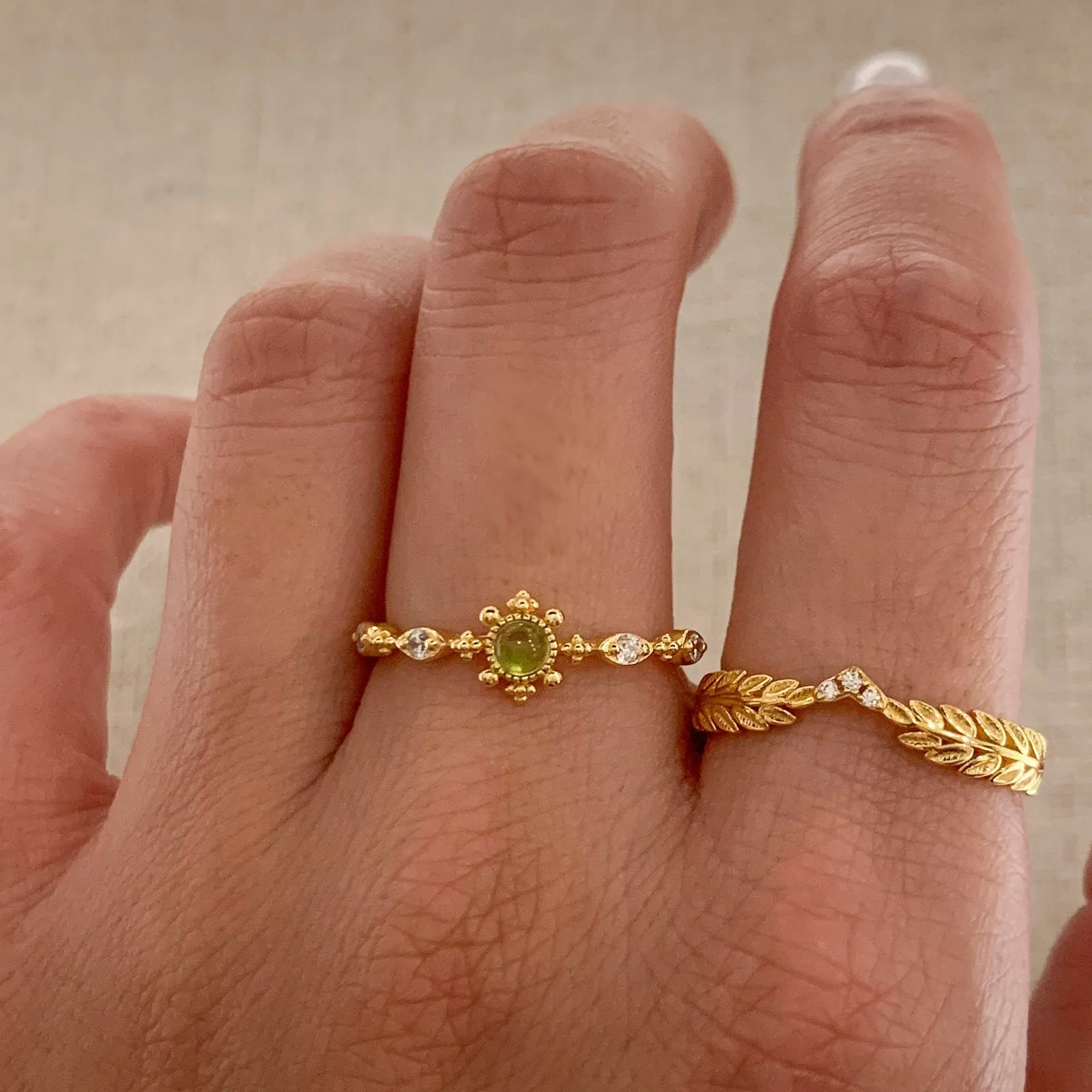 Fleur Peridot Ring