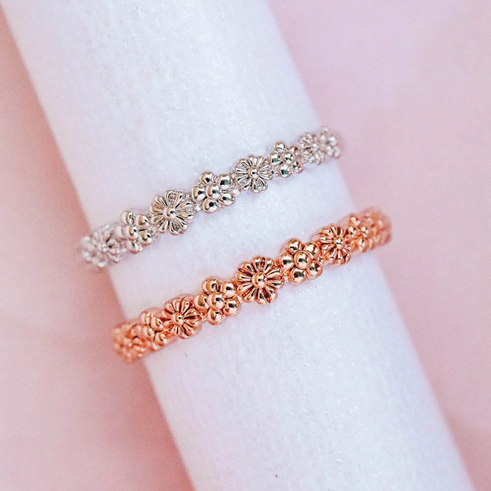 Floral Stacking Ring