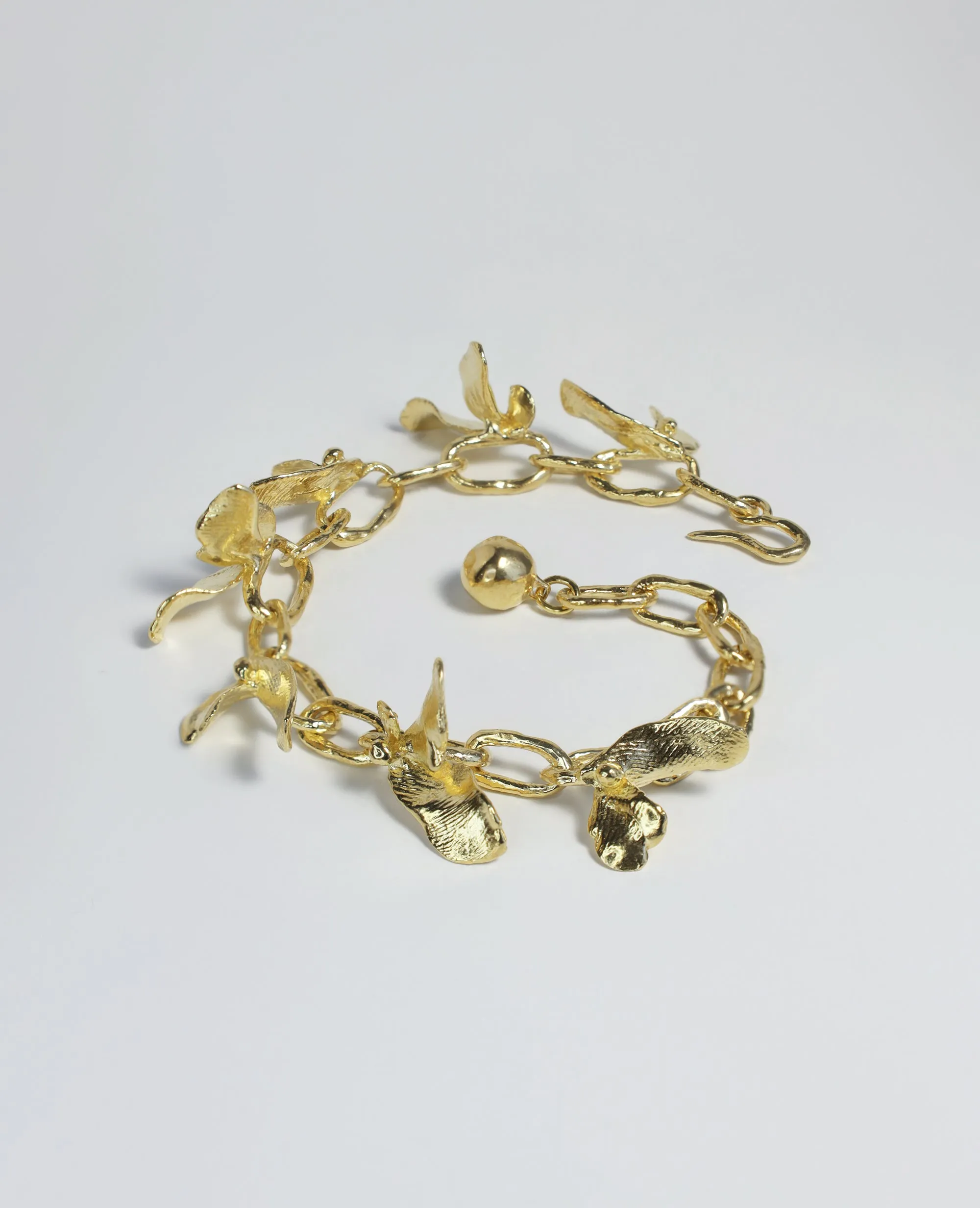 FLORALIS ARMLET // golden bracelet