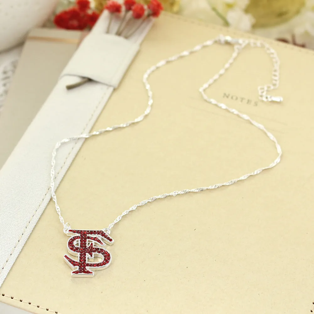 Florida State Crystal Logo Necklace