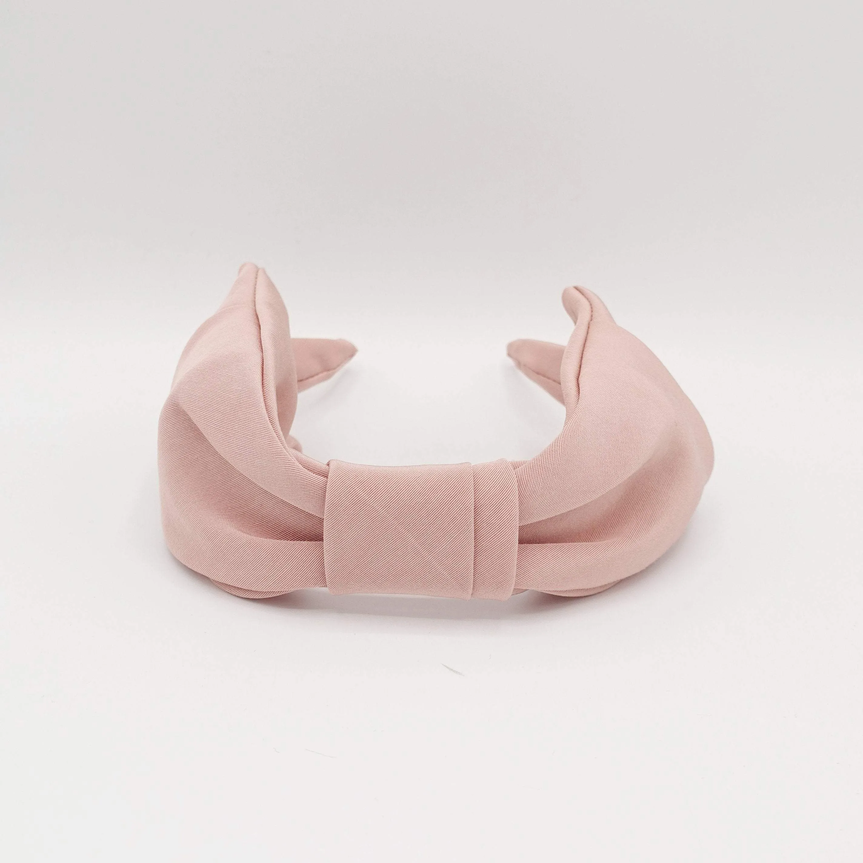 formal bow tie headband solid color hairband for women