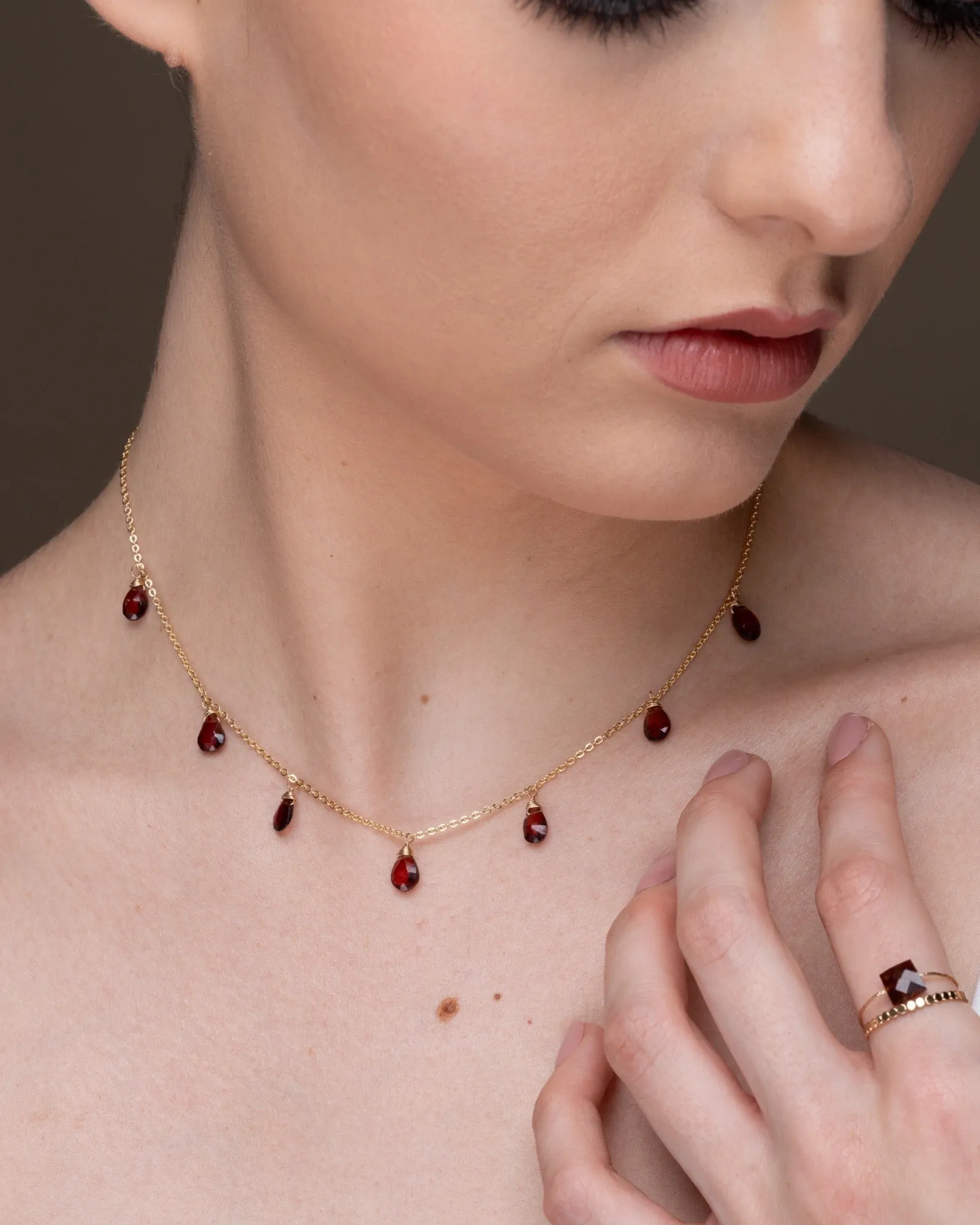 Garnet Princess Necklace