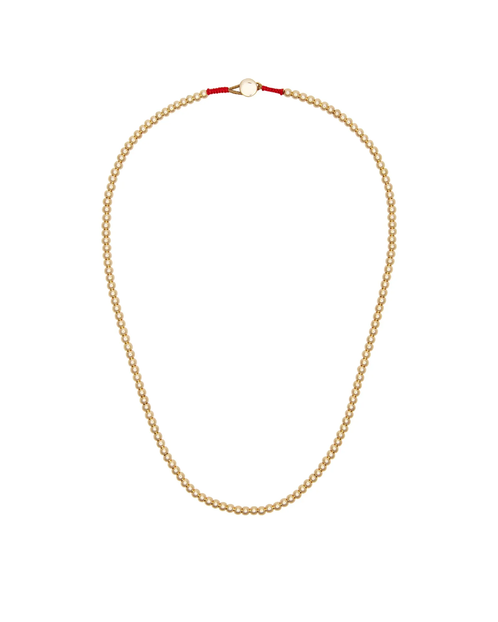 Gold Baby Bead Men's Necklace