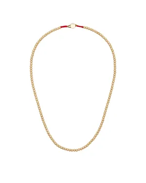 Gold Baby Bead Men's Necklace