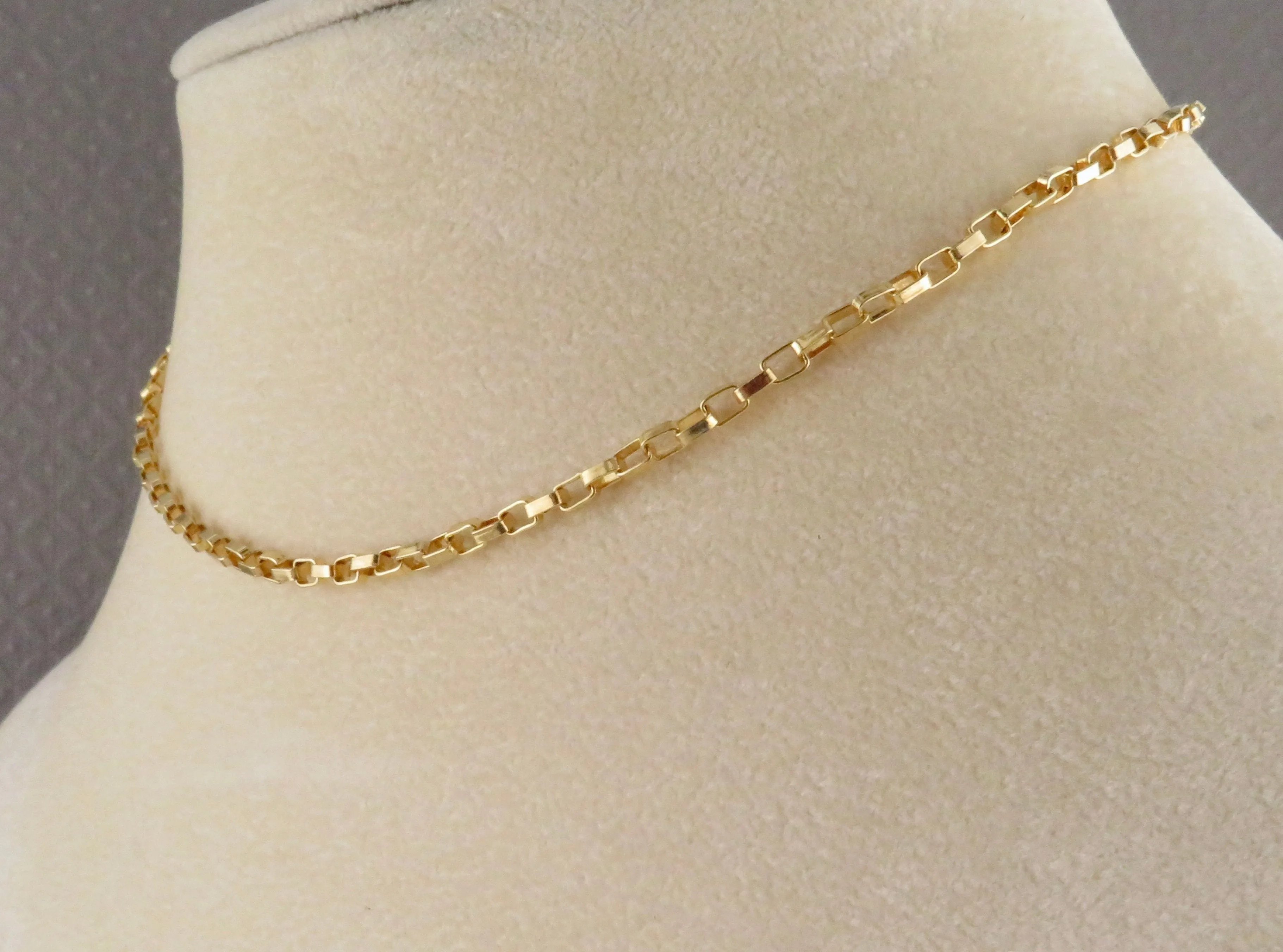 Gold Filled Square Links Chain