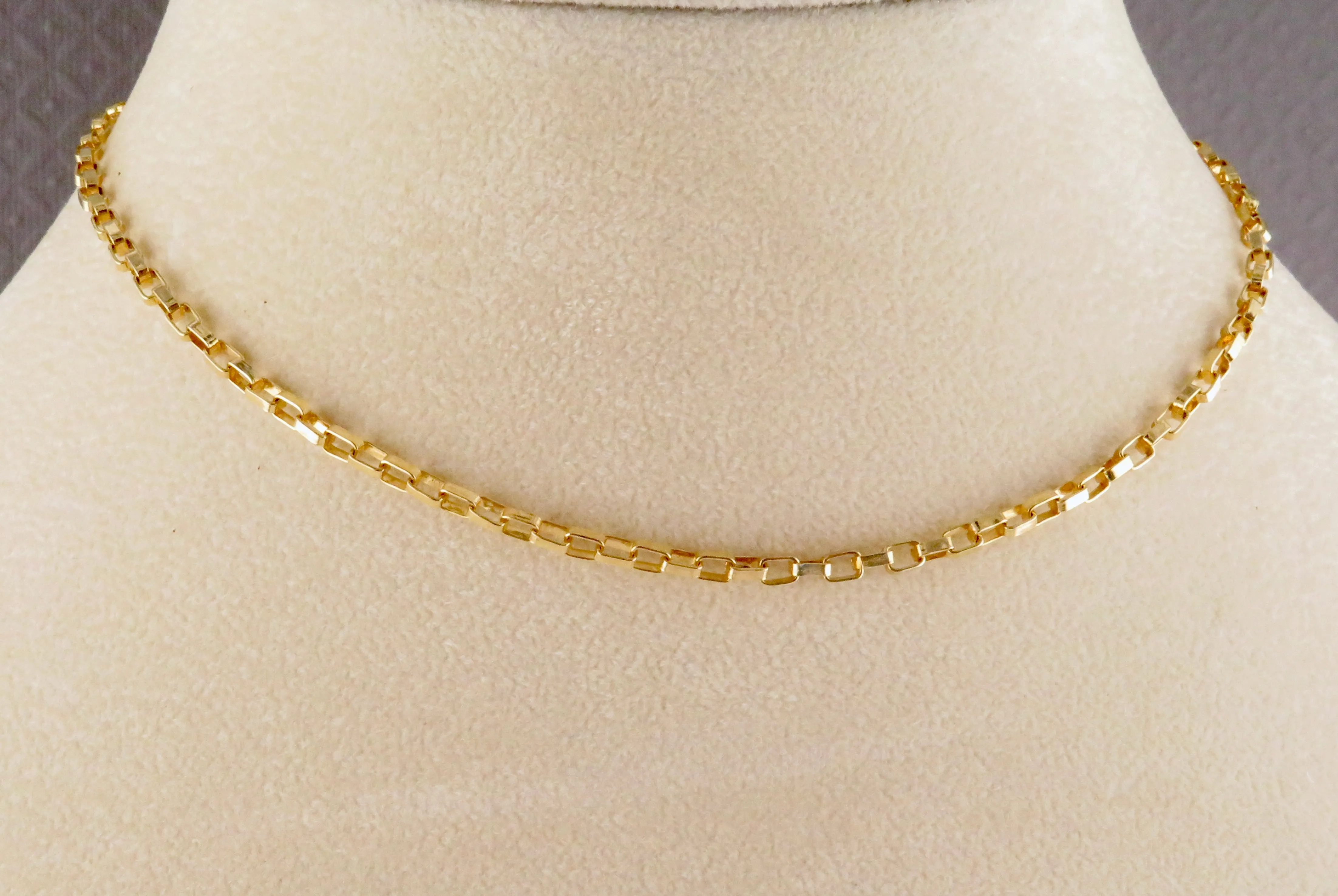 Gold Filled Square Links Chain