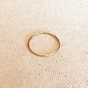 GoldFi - 14k Gold Filled 1mm Plain Stackable Ring