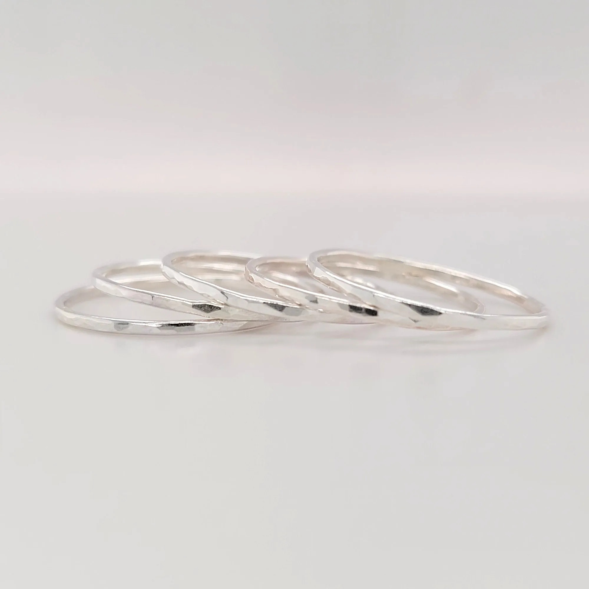 Hammered Stacking Rings - CG473R.