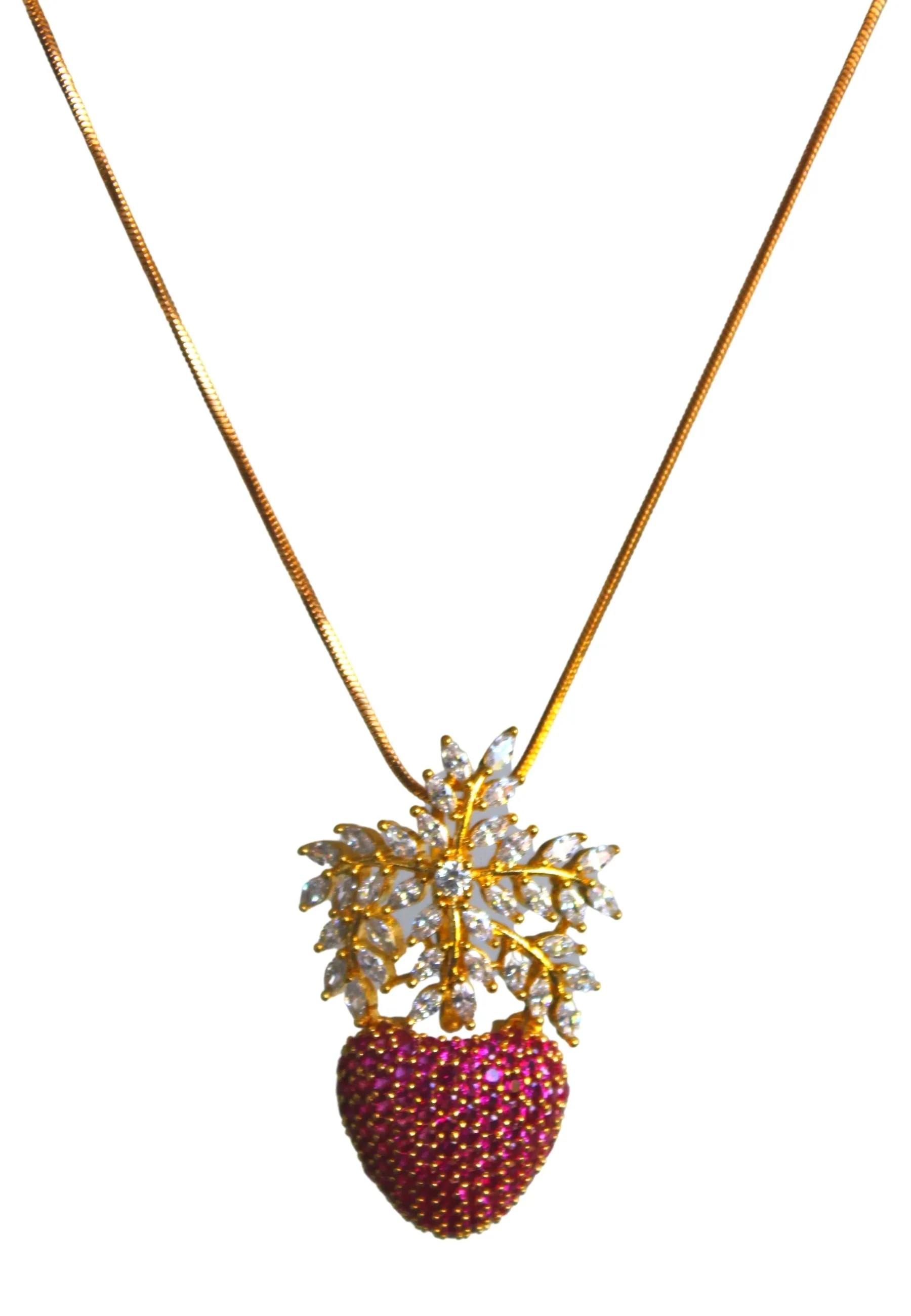 Himalayan Strawberry Pendant Necklace