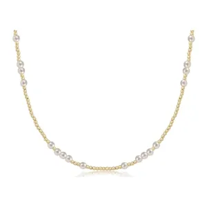 Hope Unwritten Gold Choker-Pearl