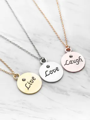 Hot Sale Round Pendant Friendship Necklace 3pcs