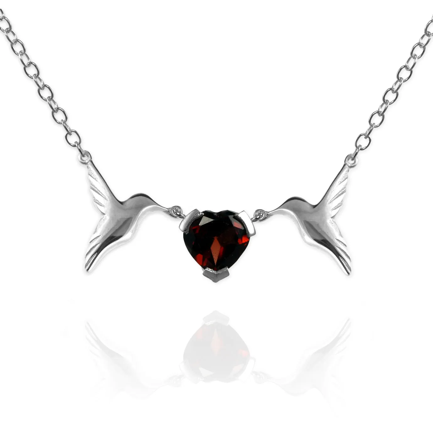 Hummingbird Heart Necklace