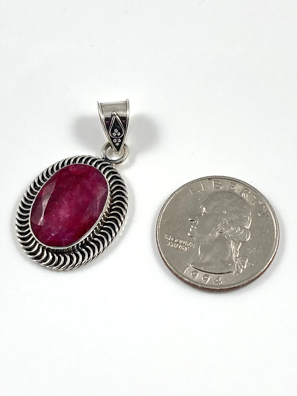 Indian Ruby Pendant