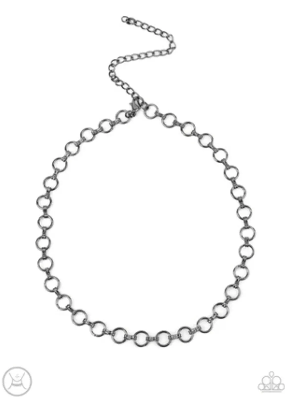 Insta Connection Black Choker - Paparazzi Accessories