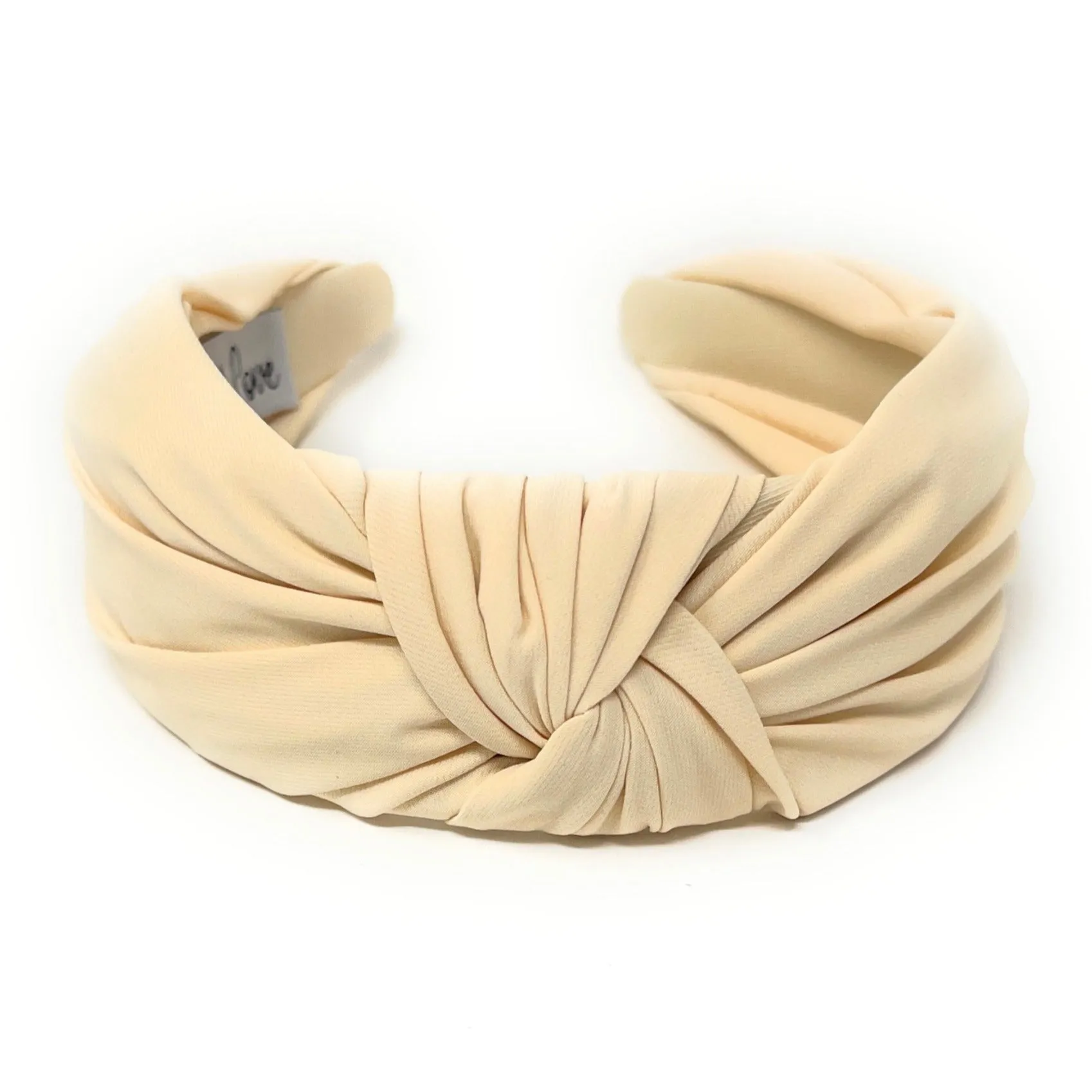 Ivory Wide Knotted Headband