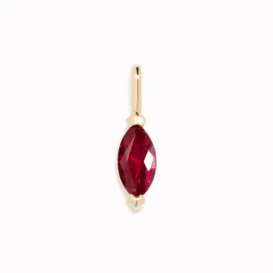 January Birthstone Pendant 14k Gold - Garnet