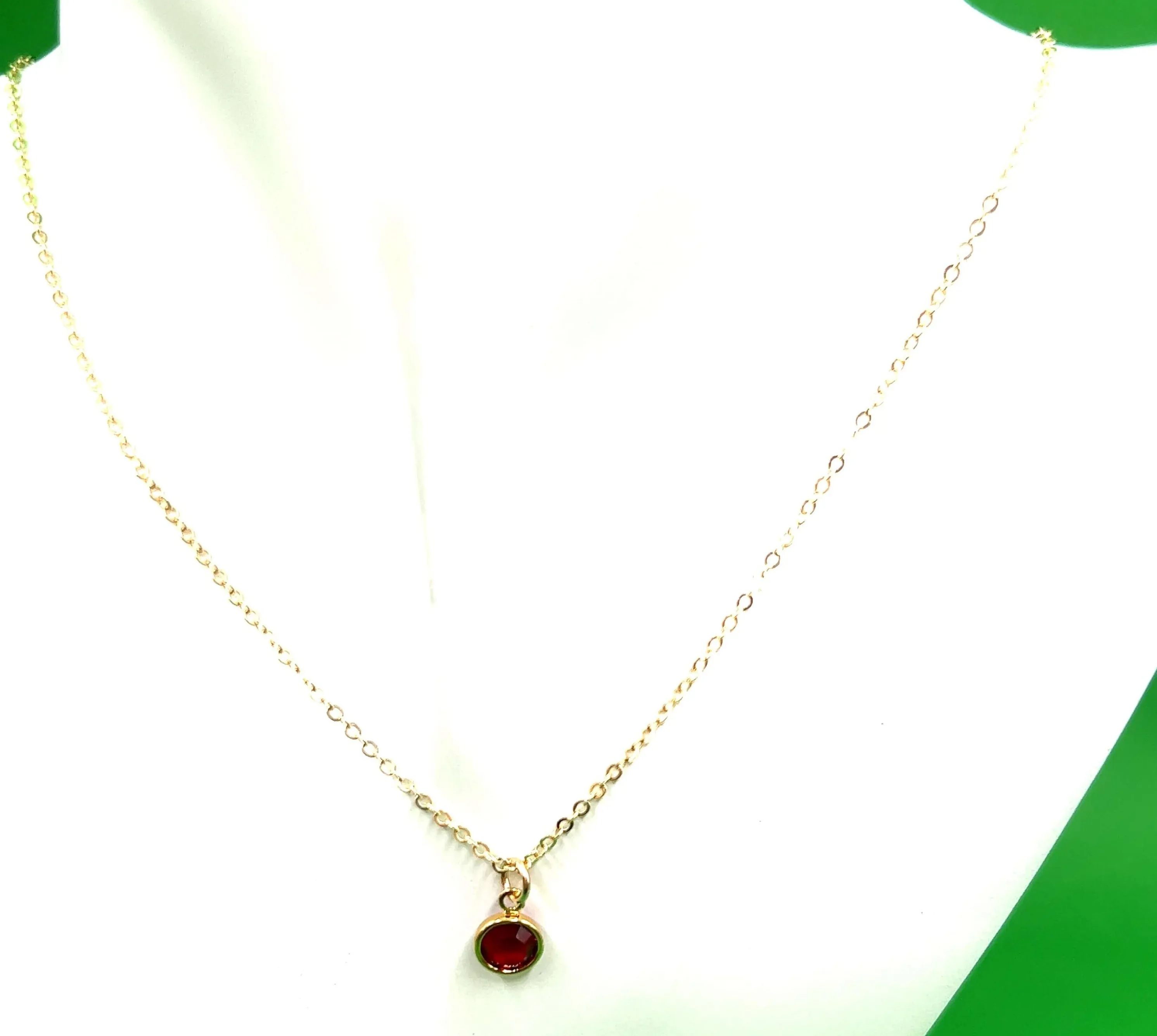 January Swarovski Birthstone Necklace - 14k Gold-Filled