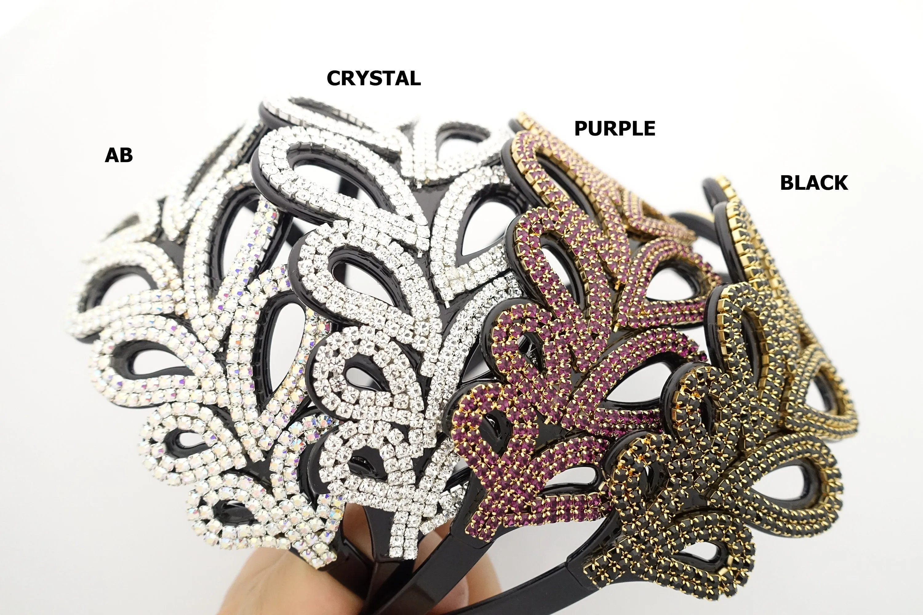 jeweled leaf headband, rhinestone leaves hairband, luxury hair accessory for woman