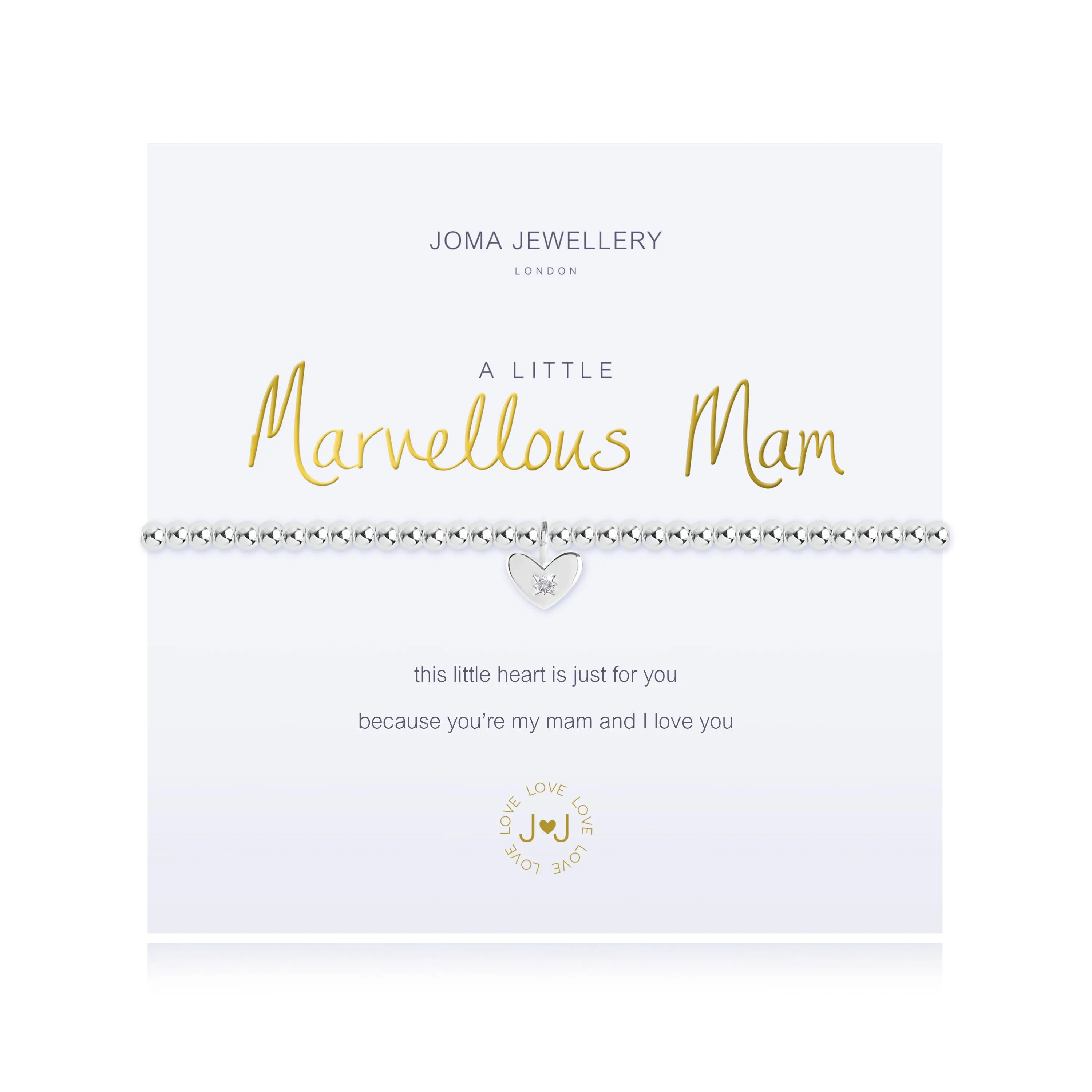 Joma Jewellery Silver Plated A Little 'Marvellous Mam' Bracelet