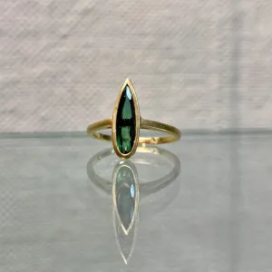 Kim Collins Green Tourmaline Spike Ring