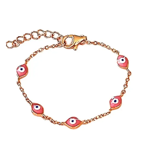 Kios Pink Evil Eye bracelet