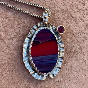 Kristin Miller Red Oval Pendant