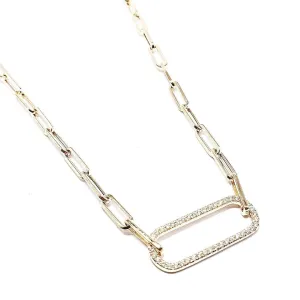 #LVNA2024 | Golden Bar Link Chain Diamond Necklace 14kt