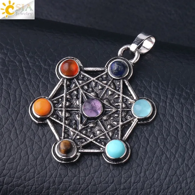 Merkaba Pendant Necklaces