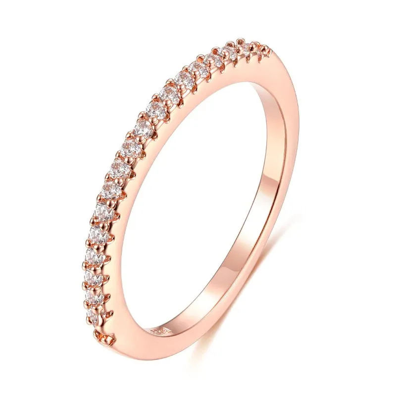 Multicolor Dainty Stackable Zircon Fashion Rings