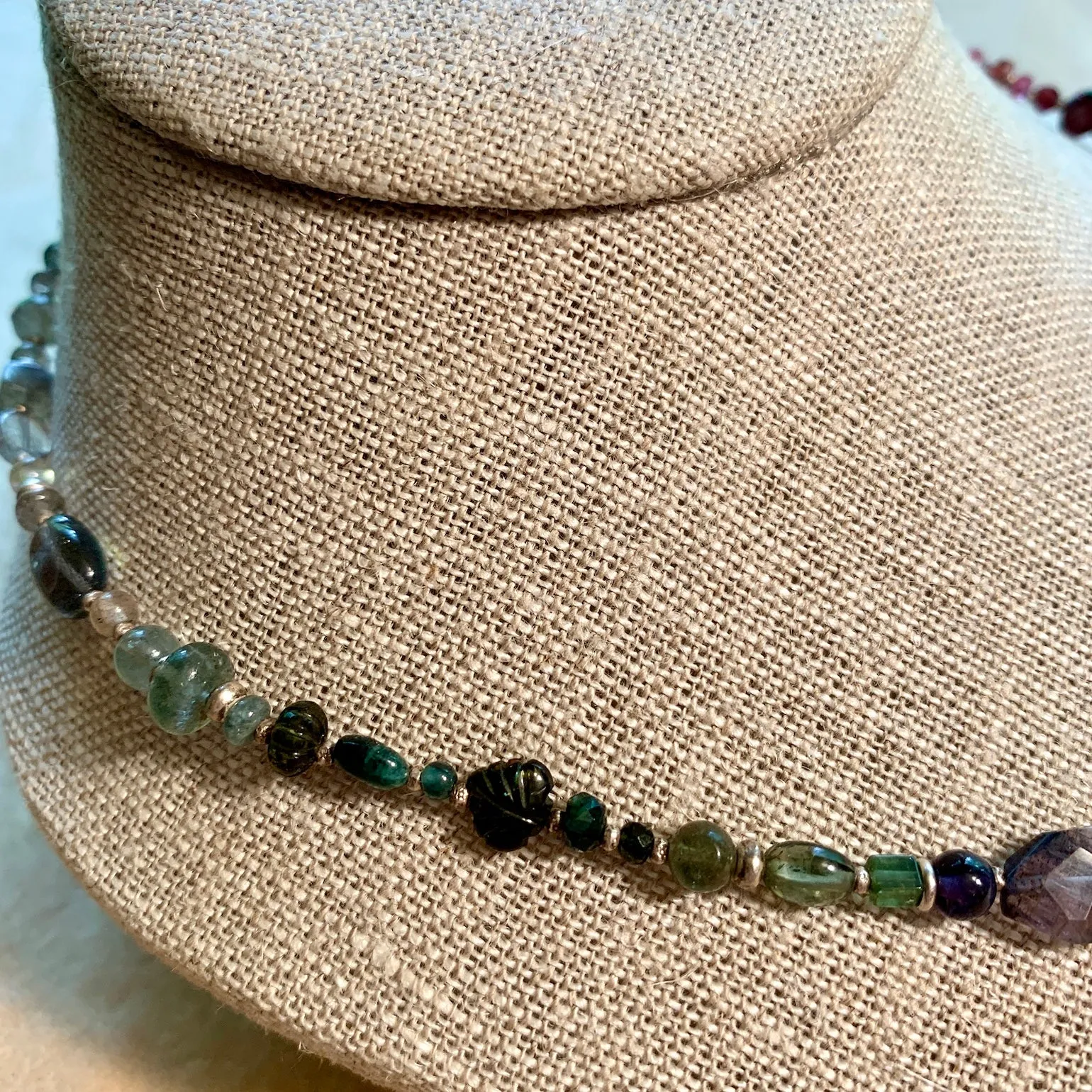 Ombre Gemstones Necklace by Ruth