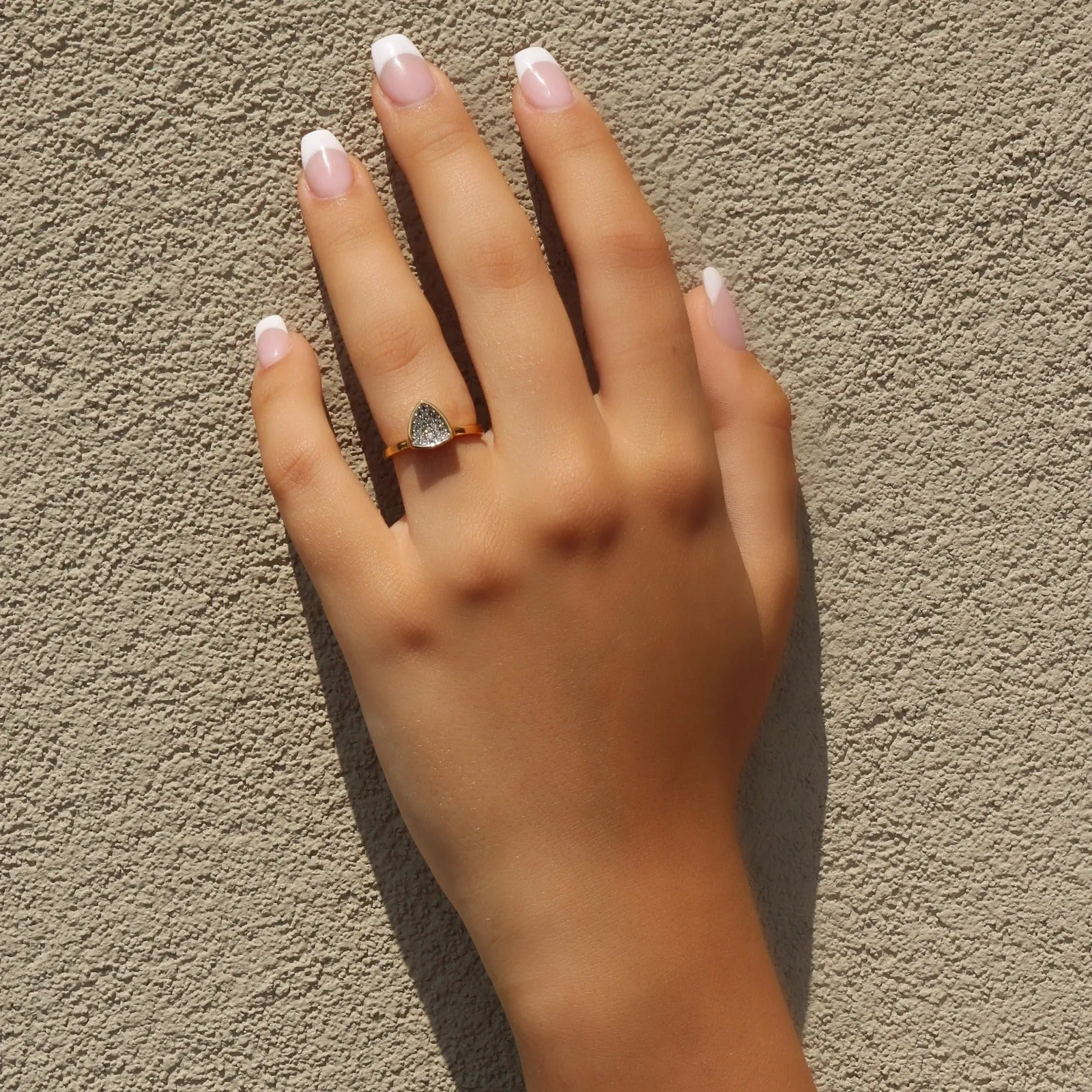 Pave Concave Ring