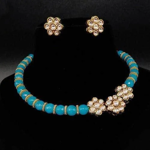 Pearls Kundan Necklace Set