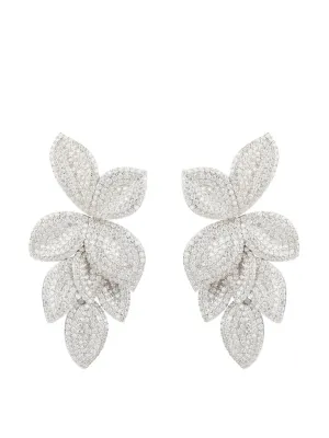 Petal cascading flower earrings