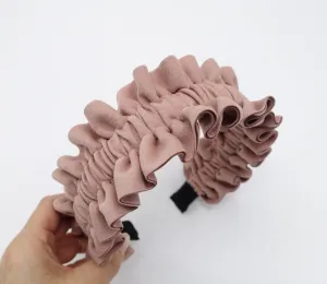 pleats ruffle wave headband