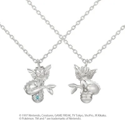 [Pokémon]Vaporeon & Pokéball necklace silver