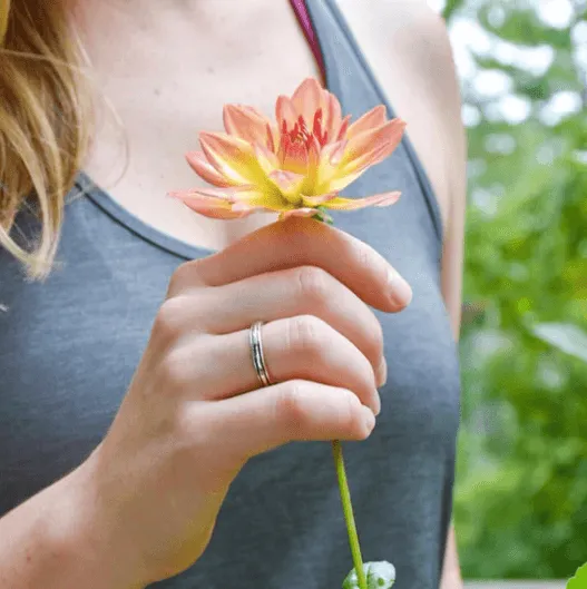 Prana Sterling Silver Spinning Ring