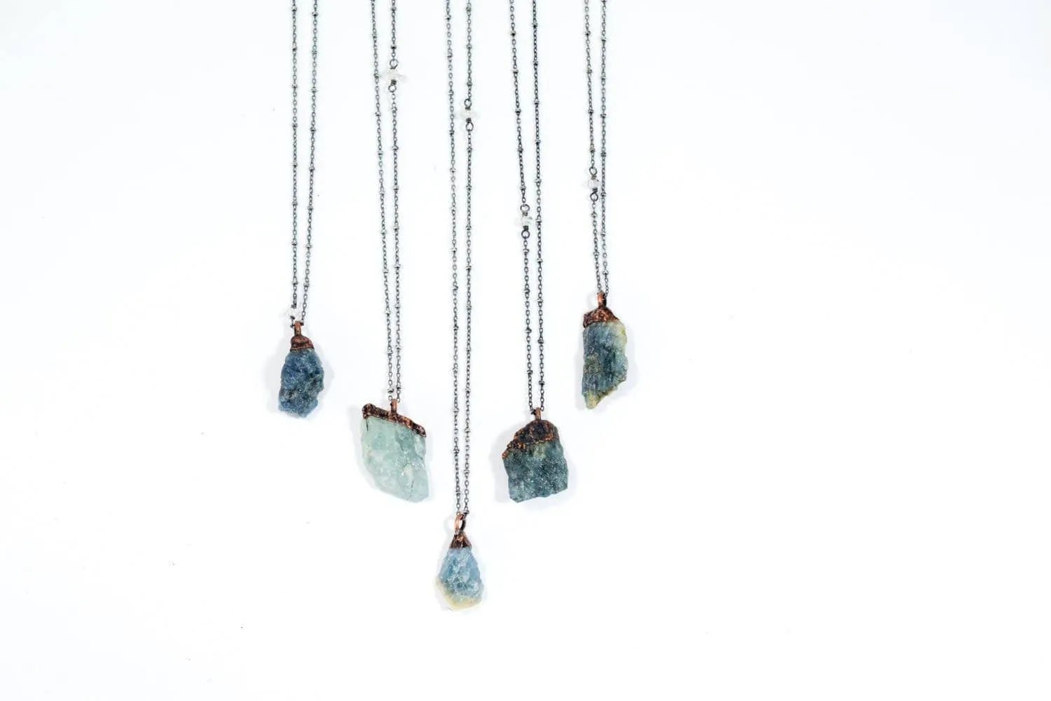 Raw Aquamarine Necklace