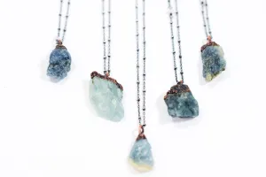 Raw Aquamarine Necklace