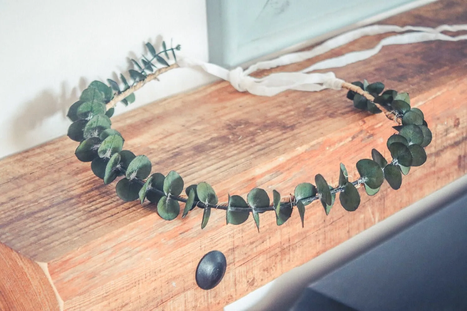 Real Dried Eucalyptus Crown, Greenery Crown, Leaf Crown, floral crown, bridal flower crown, bridal crown, wedding crown