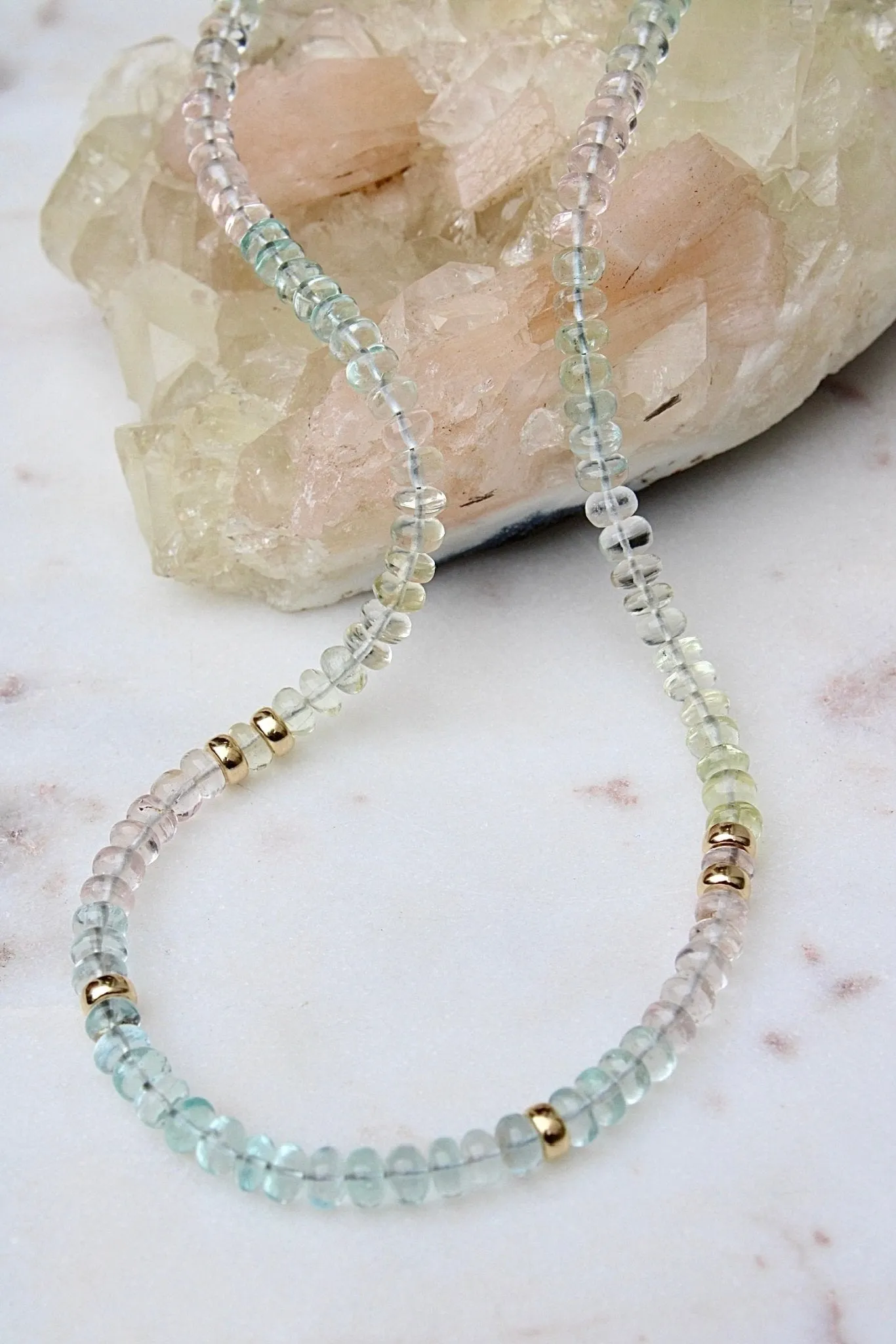 Sea Mist Beaded Necklace