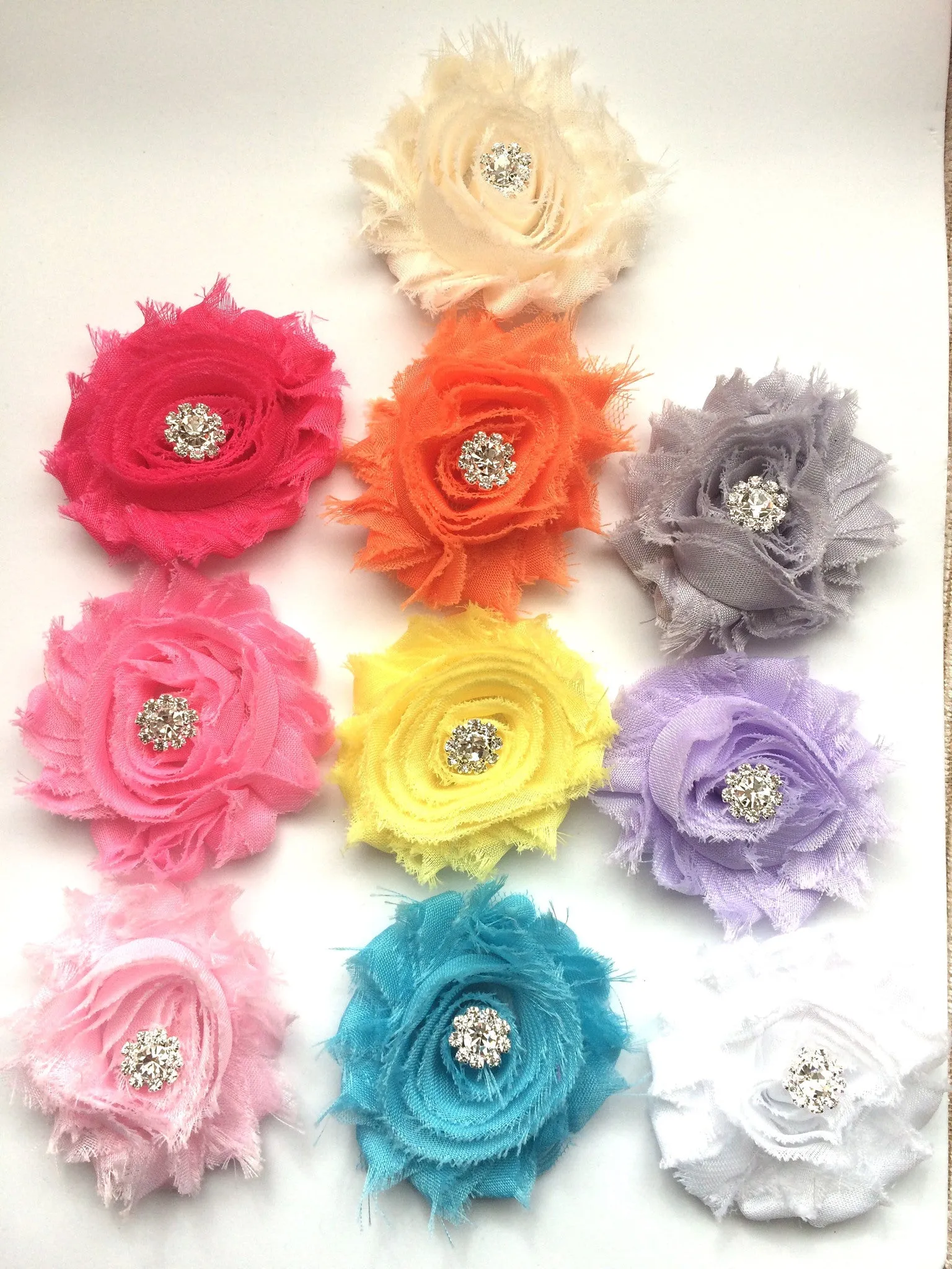 Shabby flower Headband-pick your color!