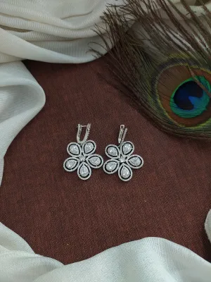 Silver Plated Adorable Zircon Earrings