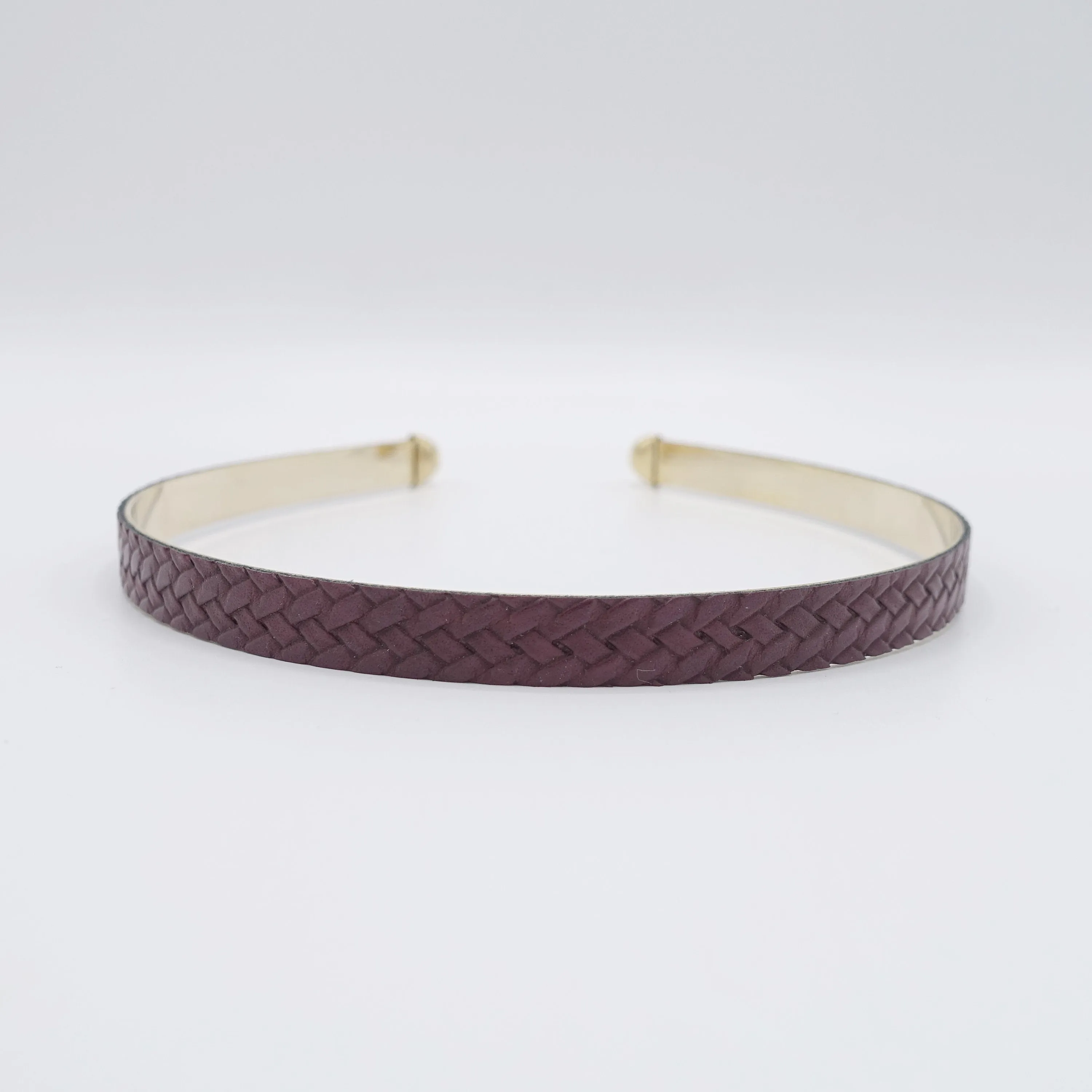 stamped headband, leather headband for women