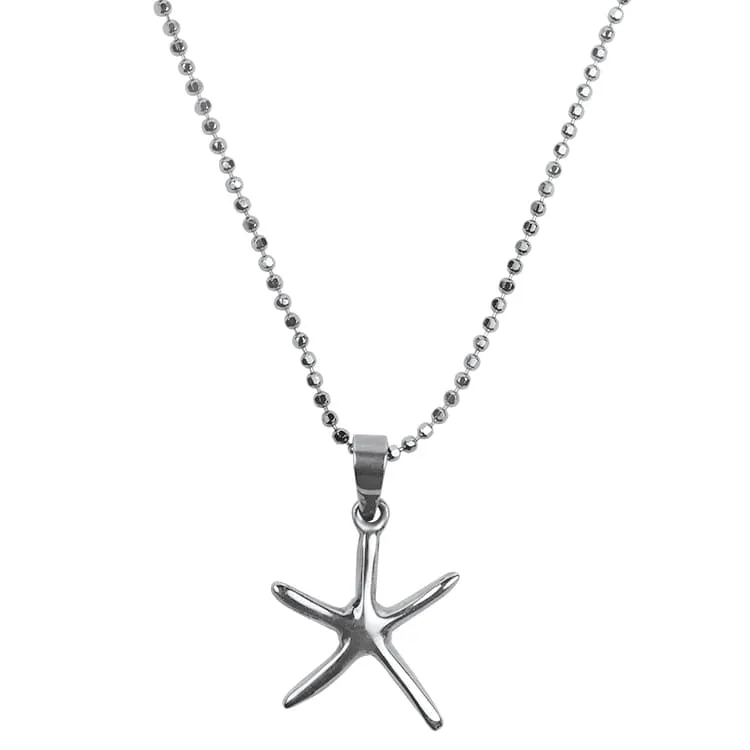 Sterling Silver Starfish Necklace