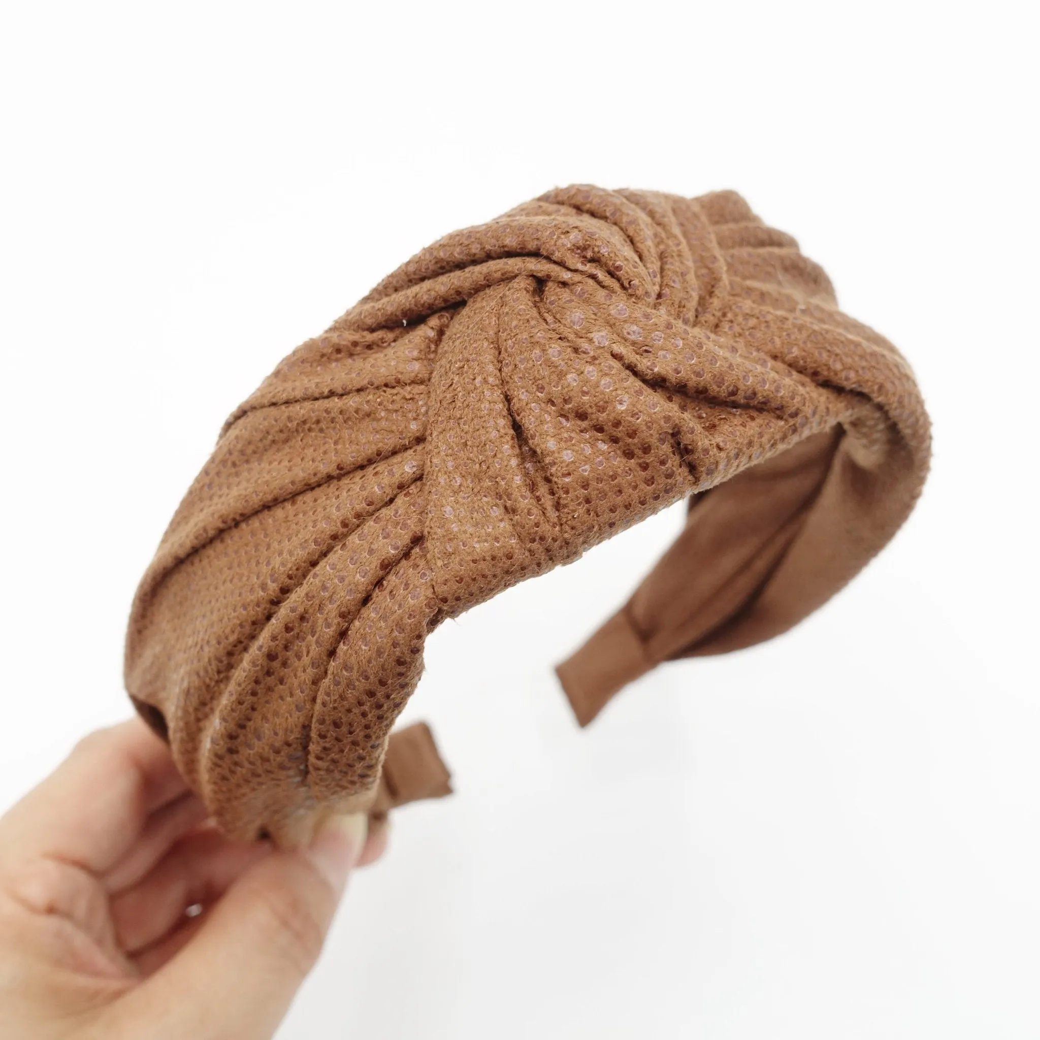 suede fabric knotted headband Fall Winter hairband women hair accessory