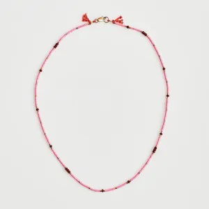 Été Rose Fine Bead Necklace